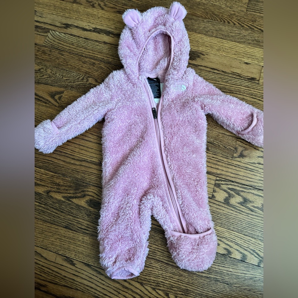 The North Face Campshire baby bunting fleece one piece 0-3 months